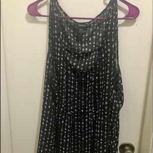 Torrid size 2 sleeveless sheer top.